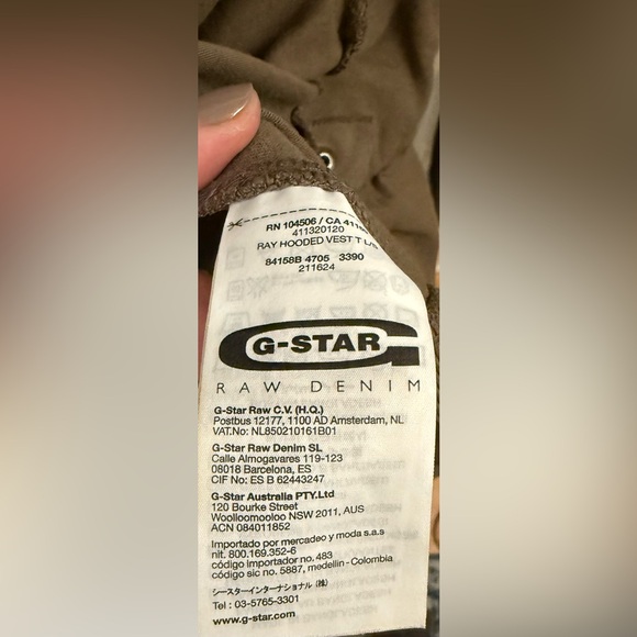 G-Star RAW Cargo Line “Ray” Full Zip Hoodie — Early 2010s Archival Unisex XS - Picture 8 of 9